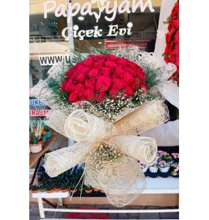 Vip Kırmızı Gül Buketi